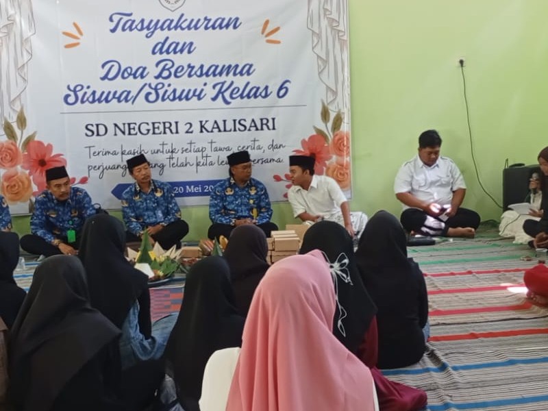 Tasyakkuran dan Doa Bersama Siswa Siswi Kelas 6 SDN 2 Kalisari